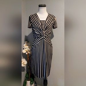 Taylor Striped Midi Dress